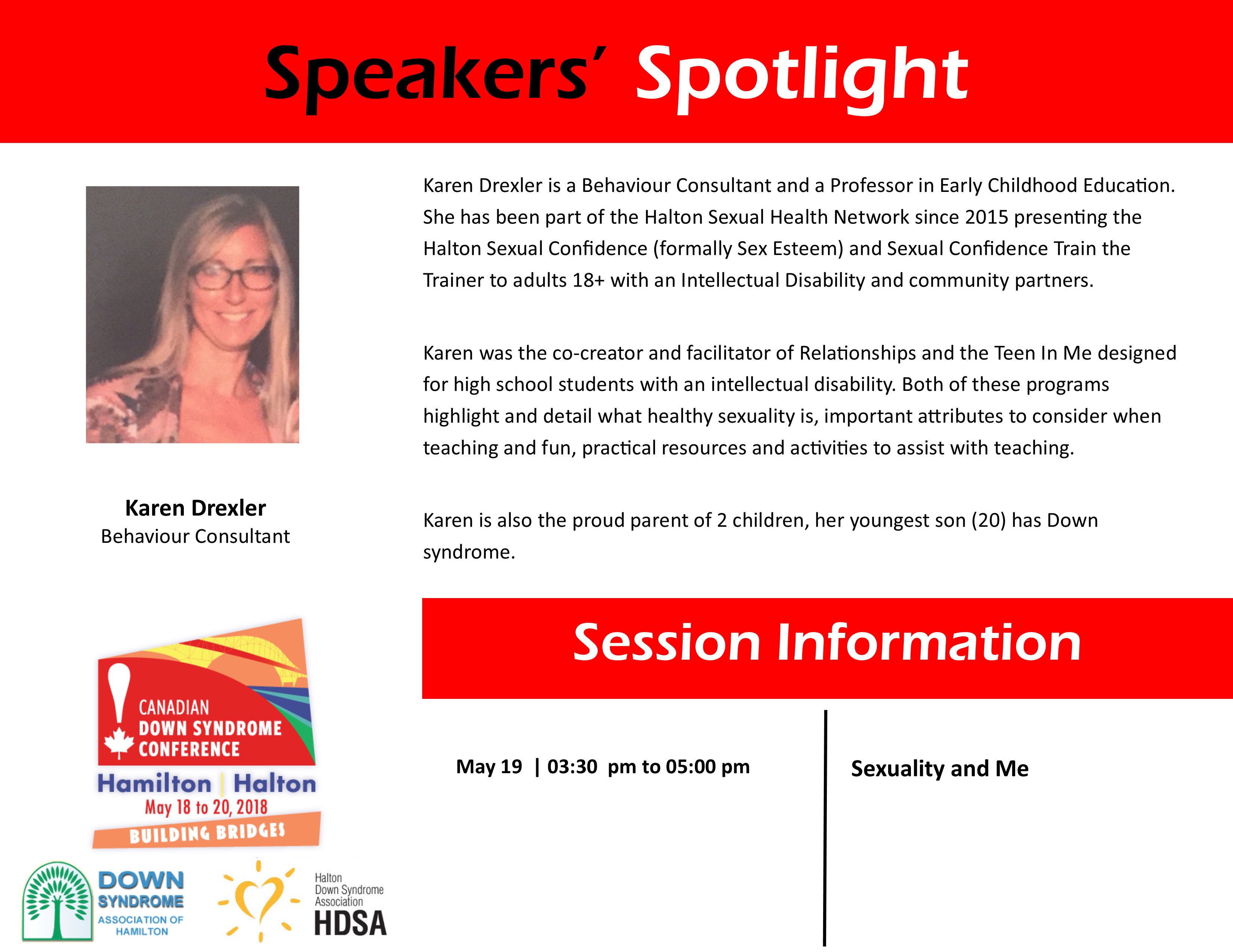Speaker Spotlight Poster Karen Drexler